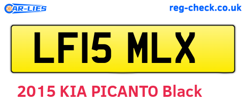 LF15MLX are the vehicle registration plates.