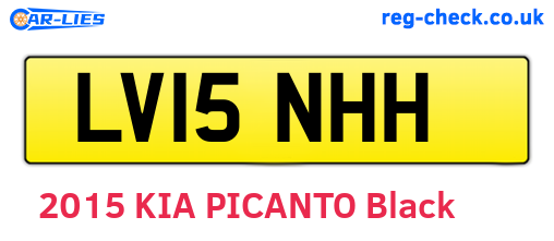 LV15NHH are the vehicle registration plates.