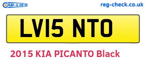 LV15NTO are the vehicle registration plates.