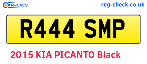 R444SMP are the vehicle registration plates.