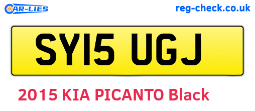 SY15UGJ are the vehicle registration plates.