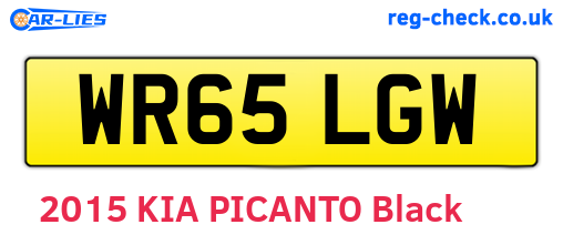 WR65LGW are the vehicle registration plates.