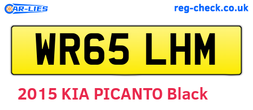 WR65LHM are the vehicle registration plates.