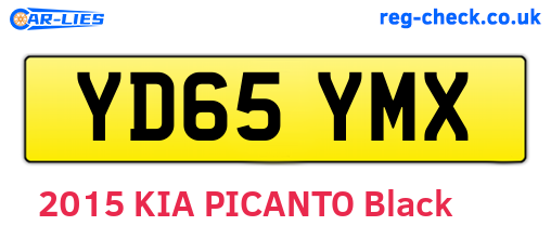 YD65YMX are the vehicle registration plates.
