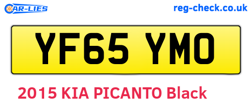 YF65YMO are the vehicle registration plates.