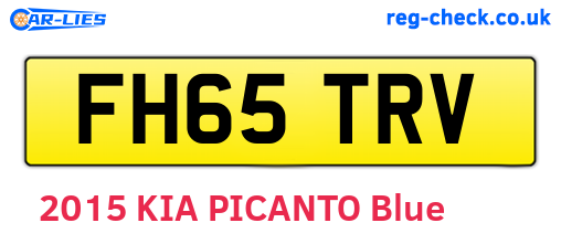 FH65TRV are the vehicle registration plates.