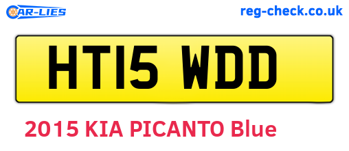 HT15WDD are the vehicle registration plates.