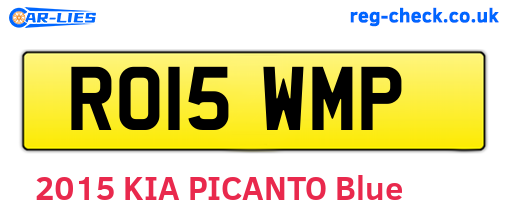 RO15WMP are the vehicle registration plates.