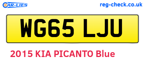 WG65LJU are the vehicle registration plates.
