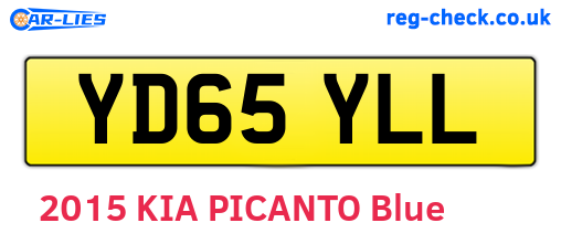 YD65YLL are the vehicle registration plates.