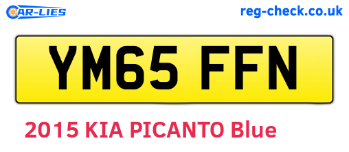 YM65FFN are the vehicle registration plates.