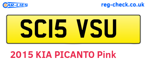 SC15VSU are the vehicle registration plates.