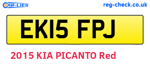 EK15FPJ are the vehicle registration plates.