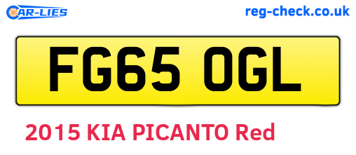 FG65OGL are the vehicle registration plates.