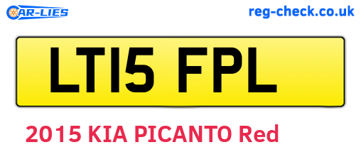 LT15FPL are the vehicle registration plates.