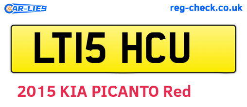 LT15HCU are the vehicle registration plates.