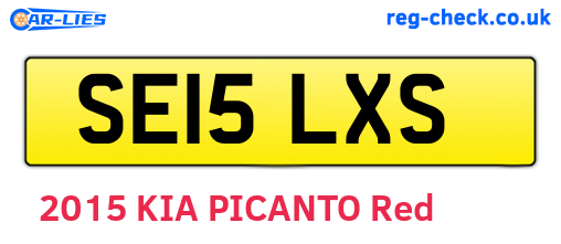 SE15LXS are the vehicle registration plates.