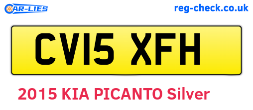 CV15XFH are the vehicle registration plates.