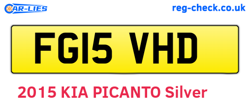 FG15VHD are the vehicle registration plates.
