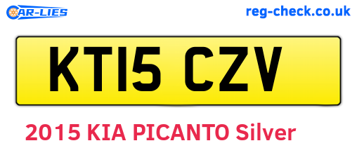 KT15CZV are the vehicle registration plates.