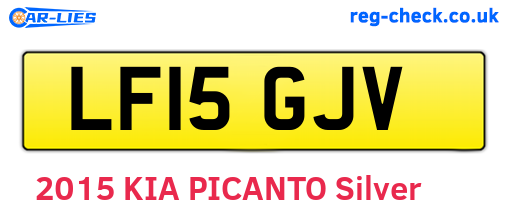 LF15GJV are the vehicle registration plates.