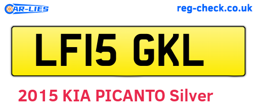 LF15GKL are the vehicle registration plates.