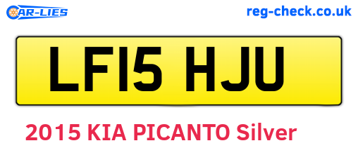 LF15HJU are the vehicle registration plates.