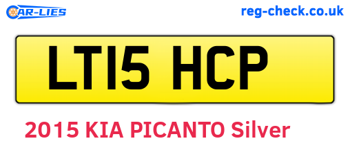 LT15HCP are the vehicle registration plates.