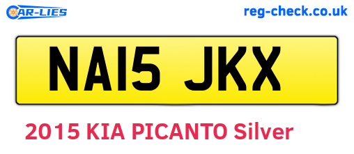 NA15JKX are the vehicle registration plates.