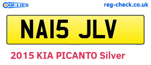 NA15JLV are the vehicle registration plates.
