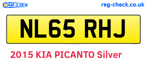NL65RHJ are the vehicle registration plates.