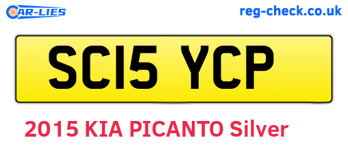 SC15YCP are the vehicle registration plates.