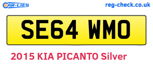 SE64WMO are the vehicle registration plates.