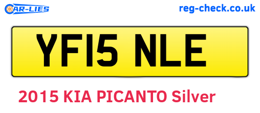 YF15NLE are the vehicle registration plates.