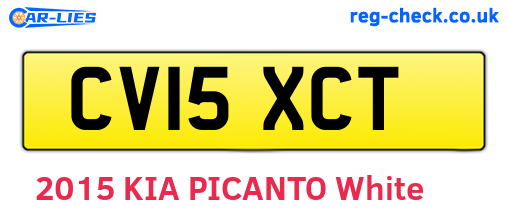 CV15XCT are the vehicle registration plates.