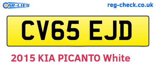 CV65EJD are the vehicle registration plates.