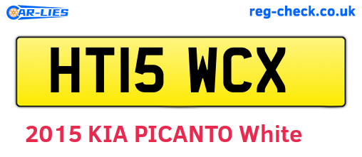 HT15WCX are the vehicle registration plates.