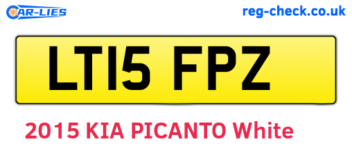 LT15FPZ are the vehicle registration plates.