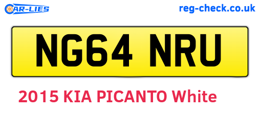 NG64NRU are the vehicle registration plates.