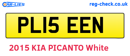 PL15EEN are the vehicle registration plates.