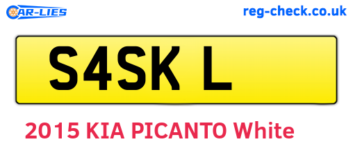 S4SKL are the vehicle registration plates.