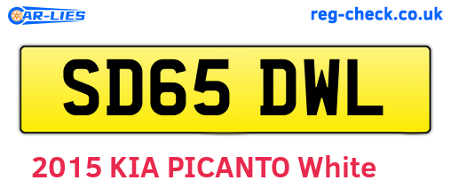 SD65DWL are the vehicle registration plates.