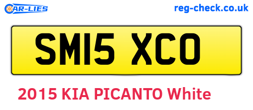 SM15XCO are the vehicle registration plates.