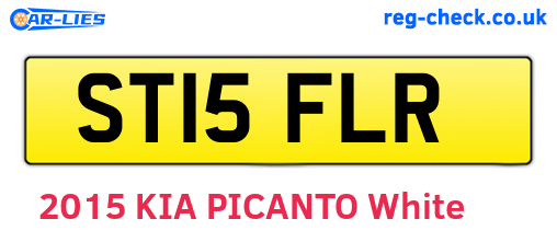 ST15FLR are the vehicle registration plates.