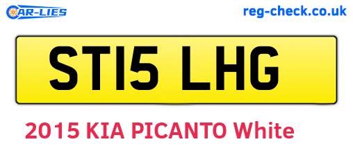 ST15LHG are the vehicle registration plates.