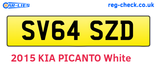 SV64SZD are the vehicle registration plates.