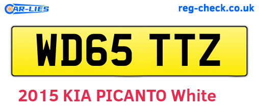 WD65TTZ are the vehicle registration plates.