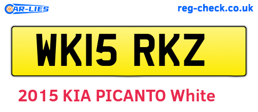 WK15RKZ are the vehicle registration plates.