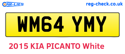 WM64YMY are the vehicle registration plates.