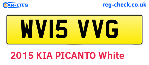 WV15VVG are the vehicle registration plates.